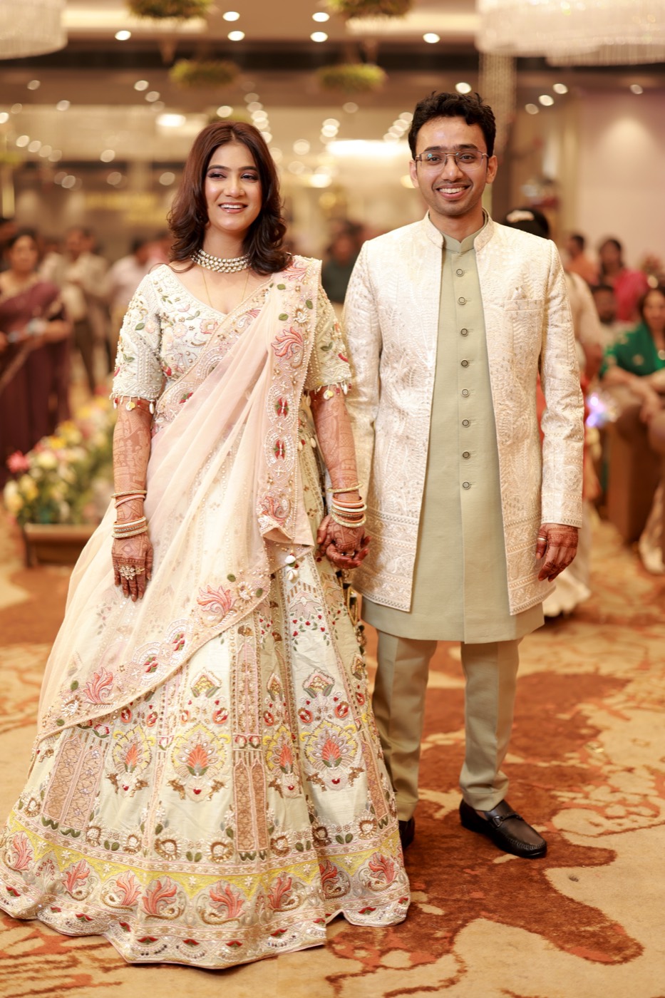 A bride during her wedding celebration