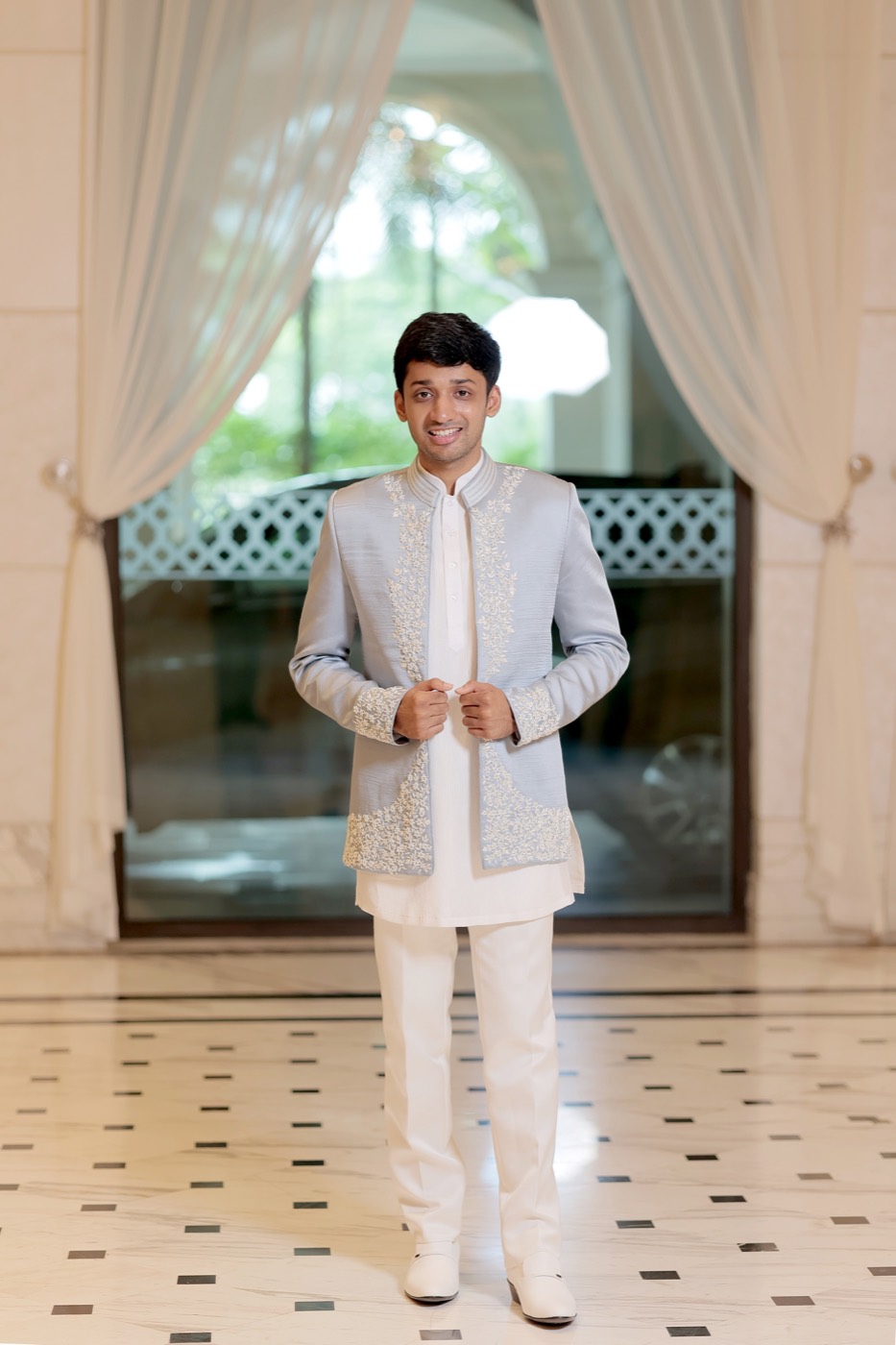 A quiet moment from a wedding story